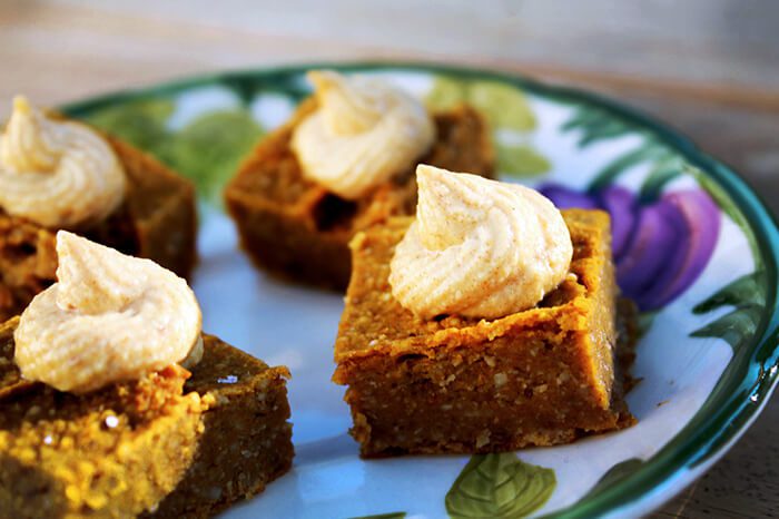 Healthy Superbowl recipes: Pumpkin squares