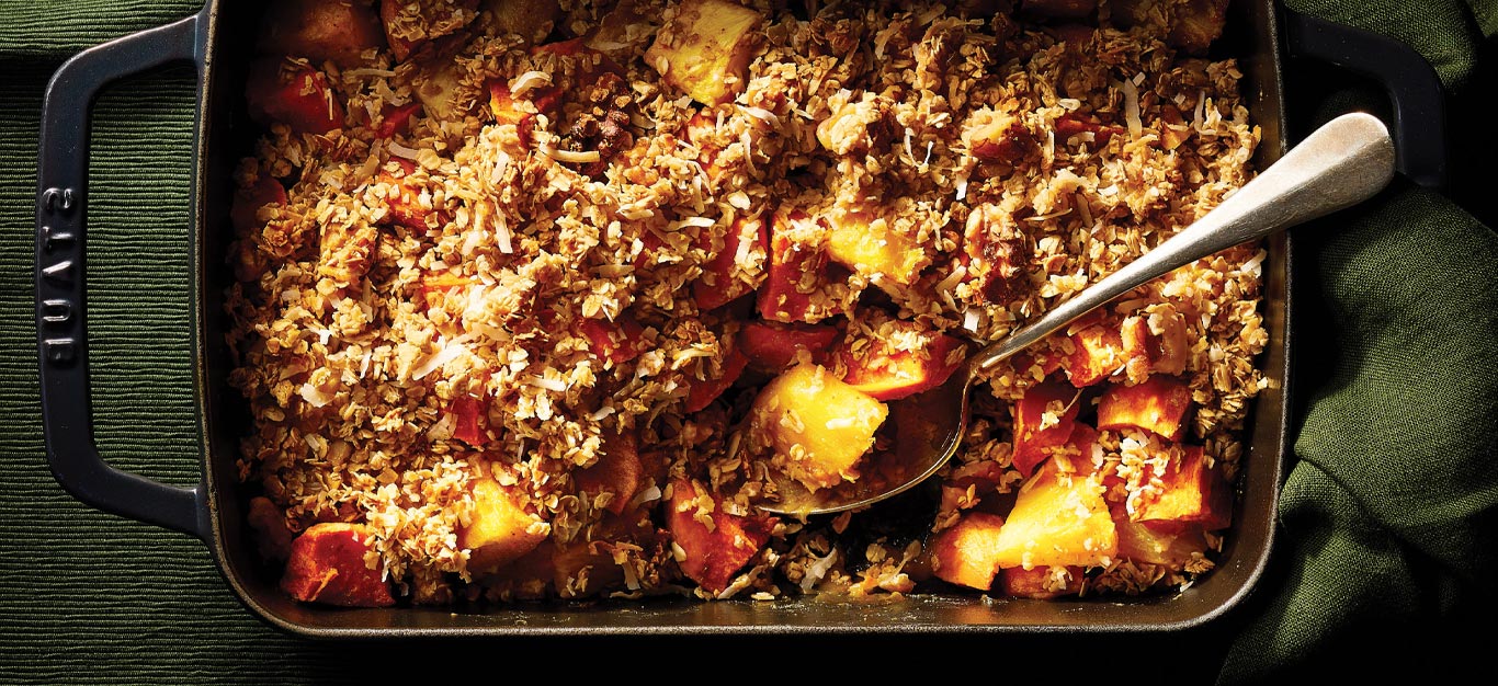 Sweet Potato and Pineapple Crisp Recipe - Forks Over Knives