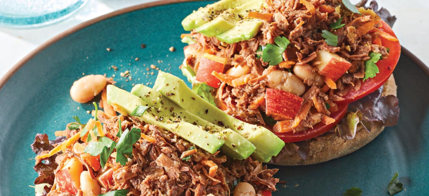 Quick and Easy Jackfruit Salad Sandwiches