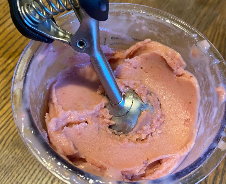 Ninja Creami Strawberry ice cream