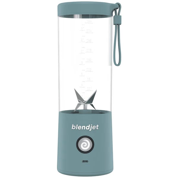 The Blendjet 2 portable blender in the Glacier colorway, shown on a white background