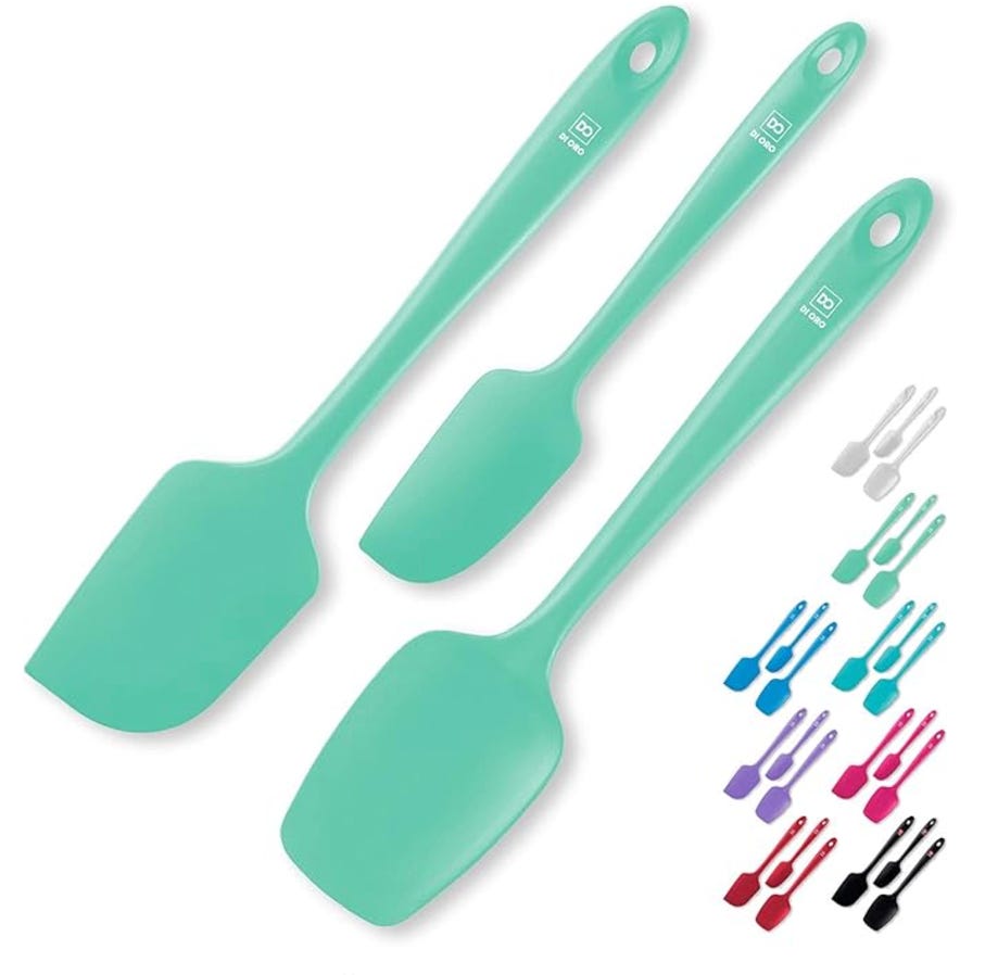 Di Oro Living Spatula Set shown in a range of bright colors