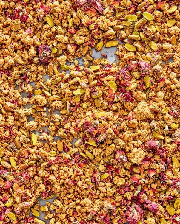 Jenne Claiborne's rose tahini granola