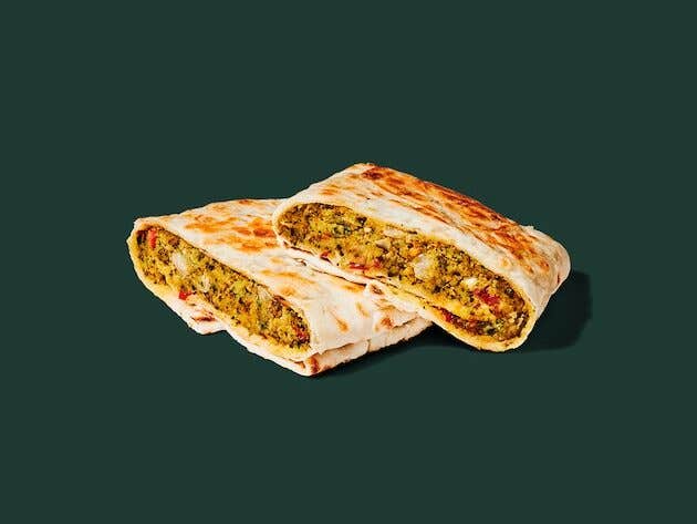 starbucks spicy falafel pocket, a vegan option