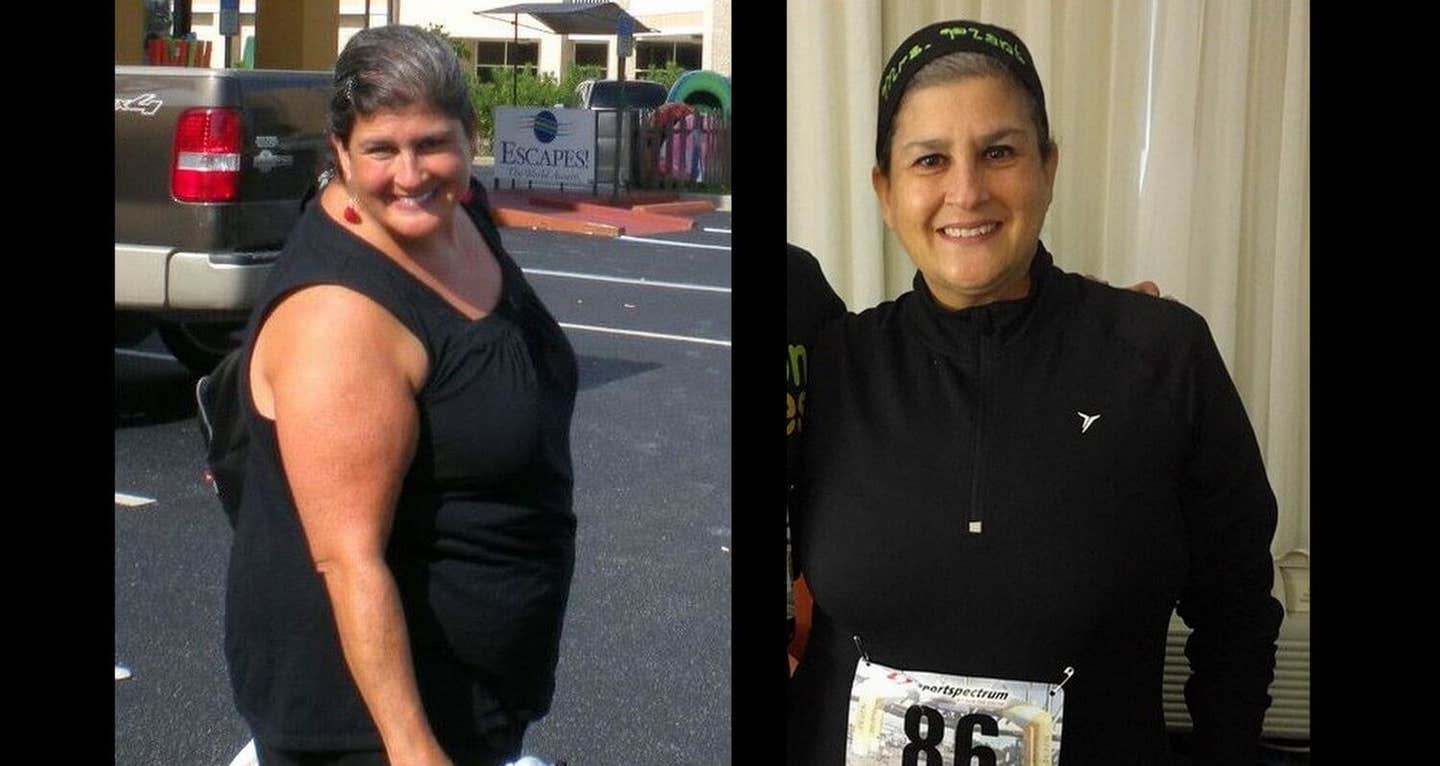 Amy Johnson before and after switching to a healthy vegan diet and losing a lot of weight