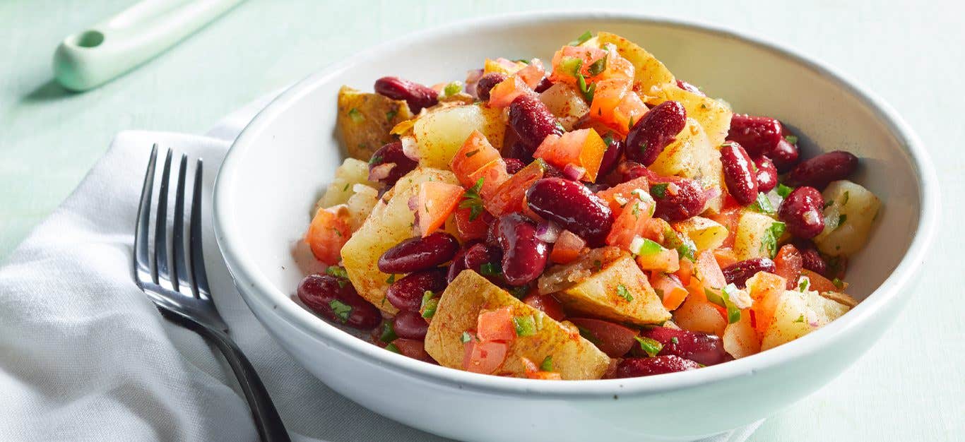 Southwest Potato and Red Bean Bowls