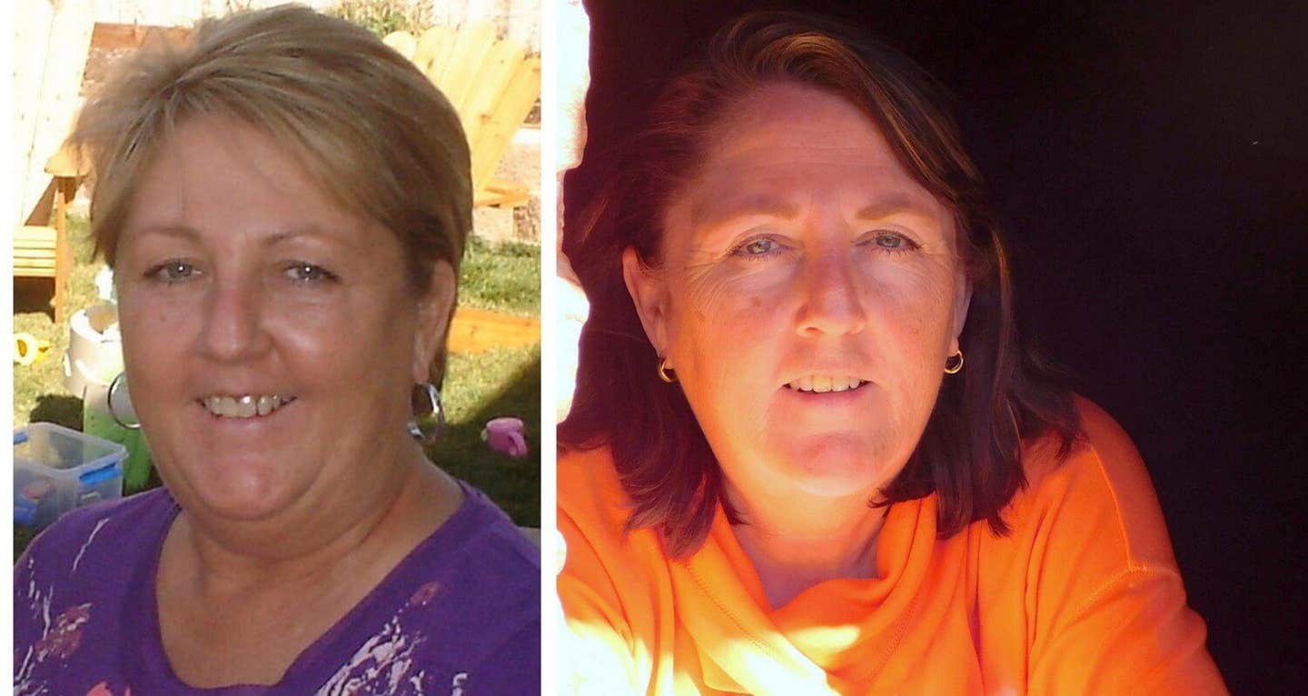 Before and after of Betsy Hatcher who Reversed Type 2 Diabetes after switching to a plant-based diet