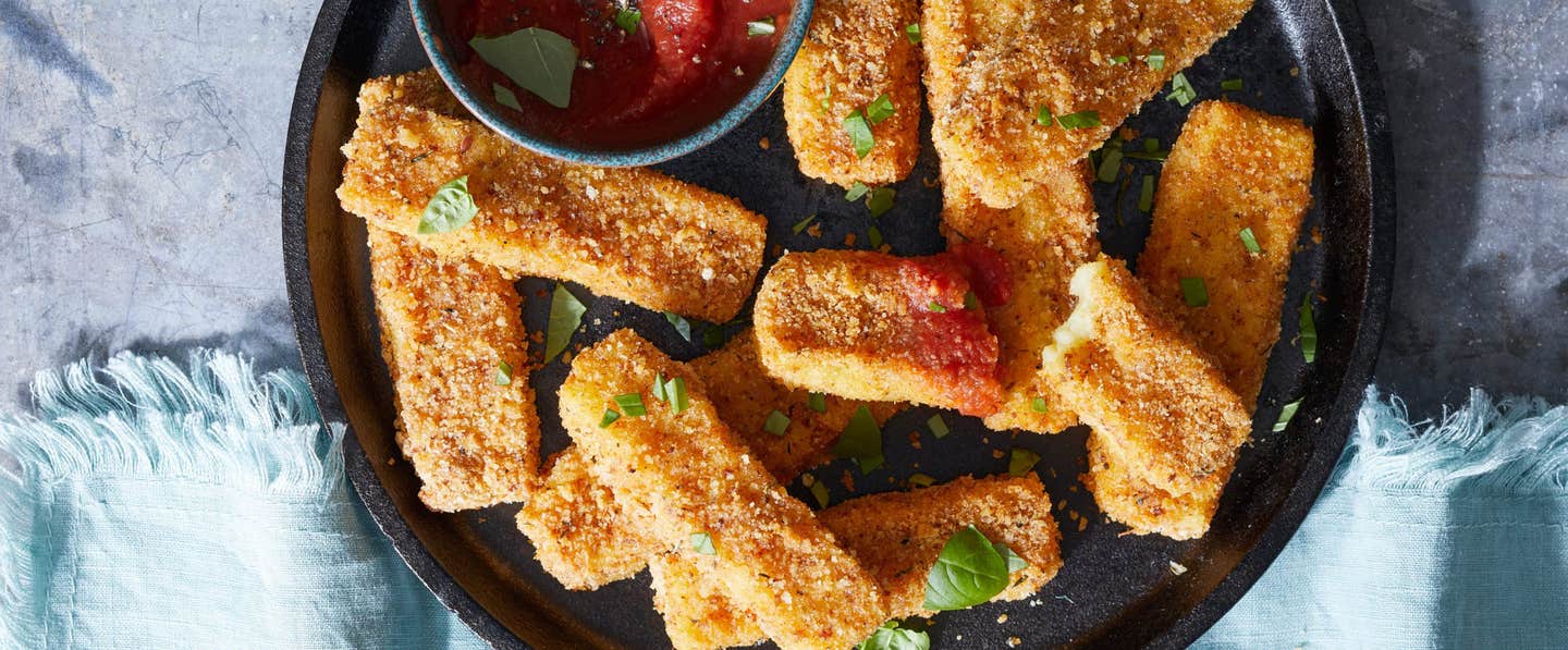 Crispy Potato Vegan Mozzarella Cheese Sticks