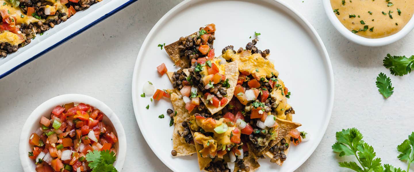 Hearty Vegan Lentil Nachos