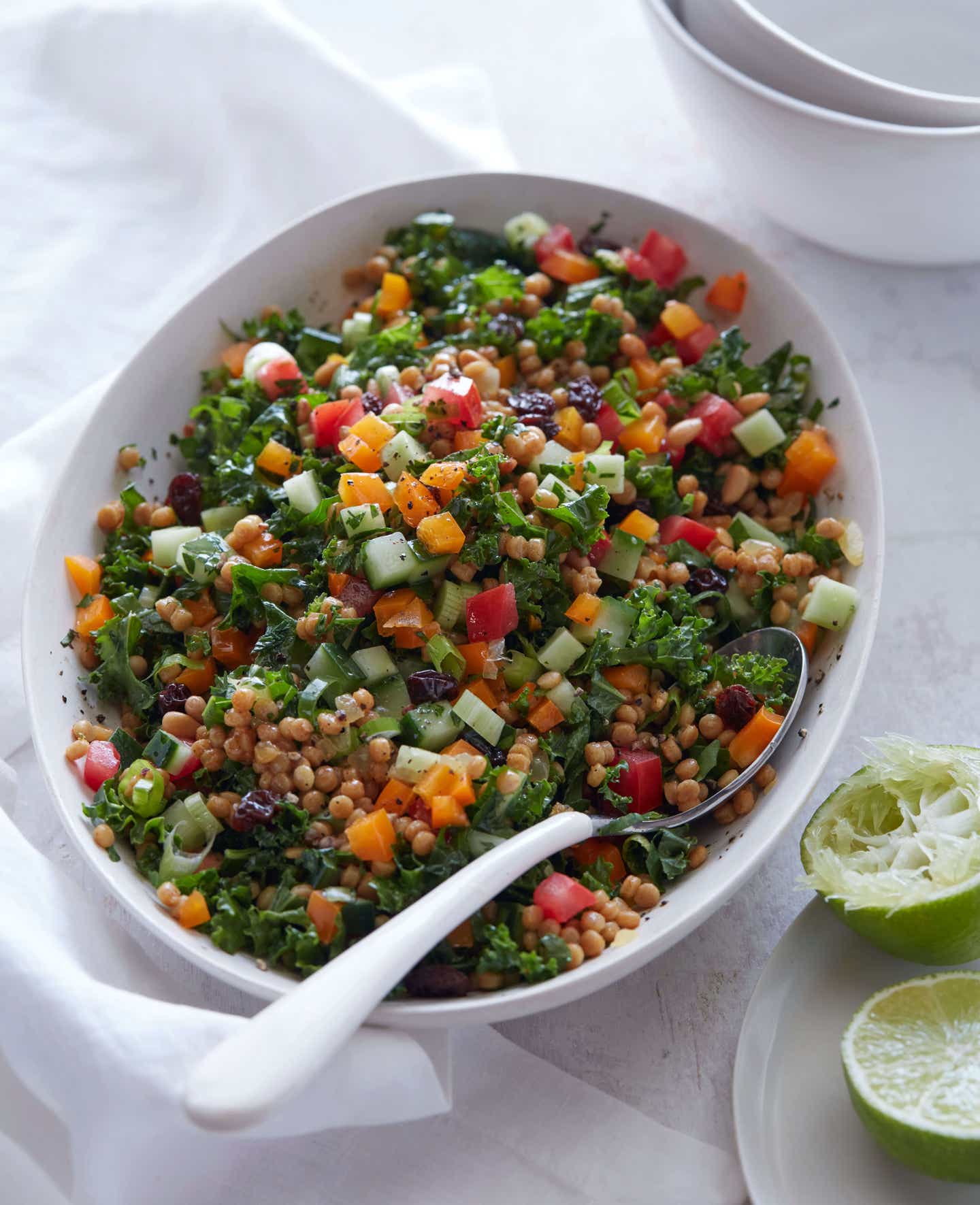 Israeli Couscous Kale Salad