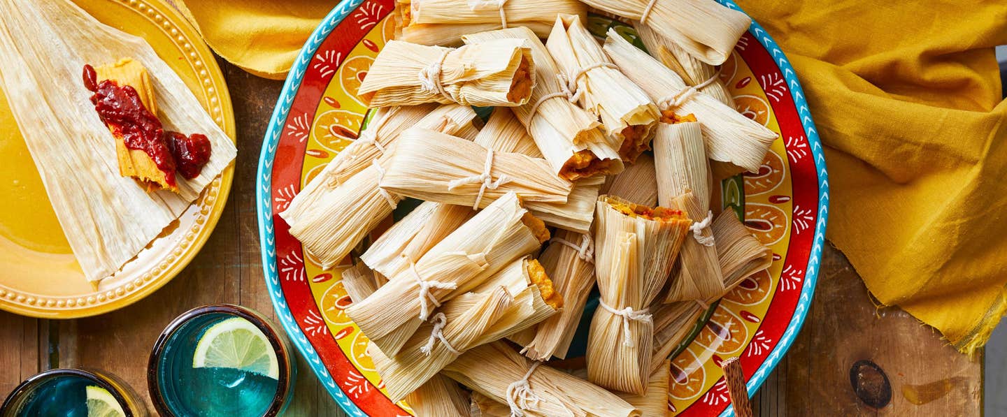 Vegan Jackfruit Tamales - mexican food