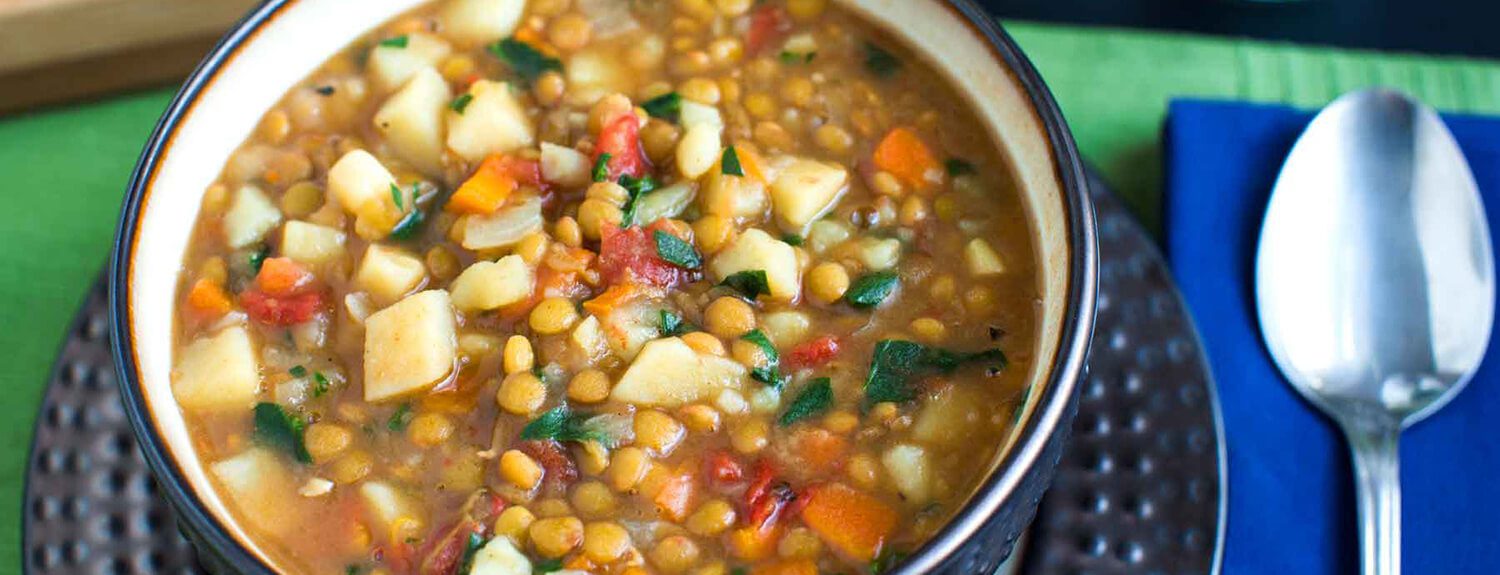 Lentil Barley Soup {Vegan} - The Wholesome Fork