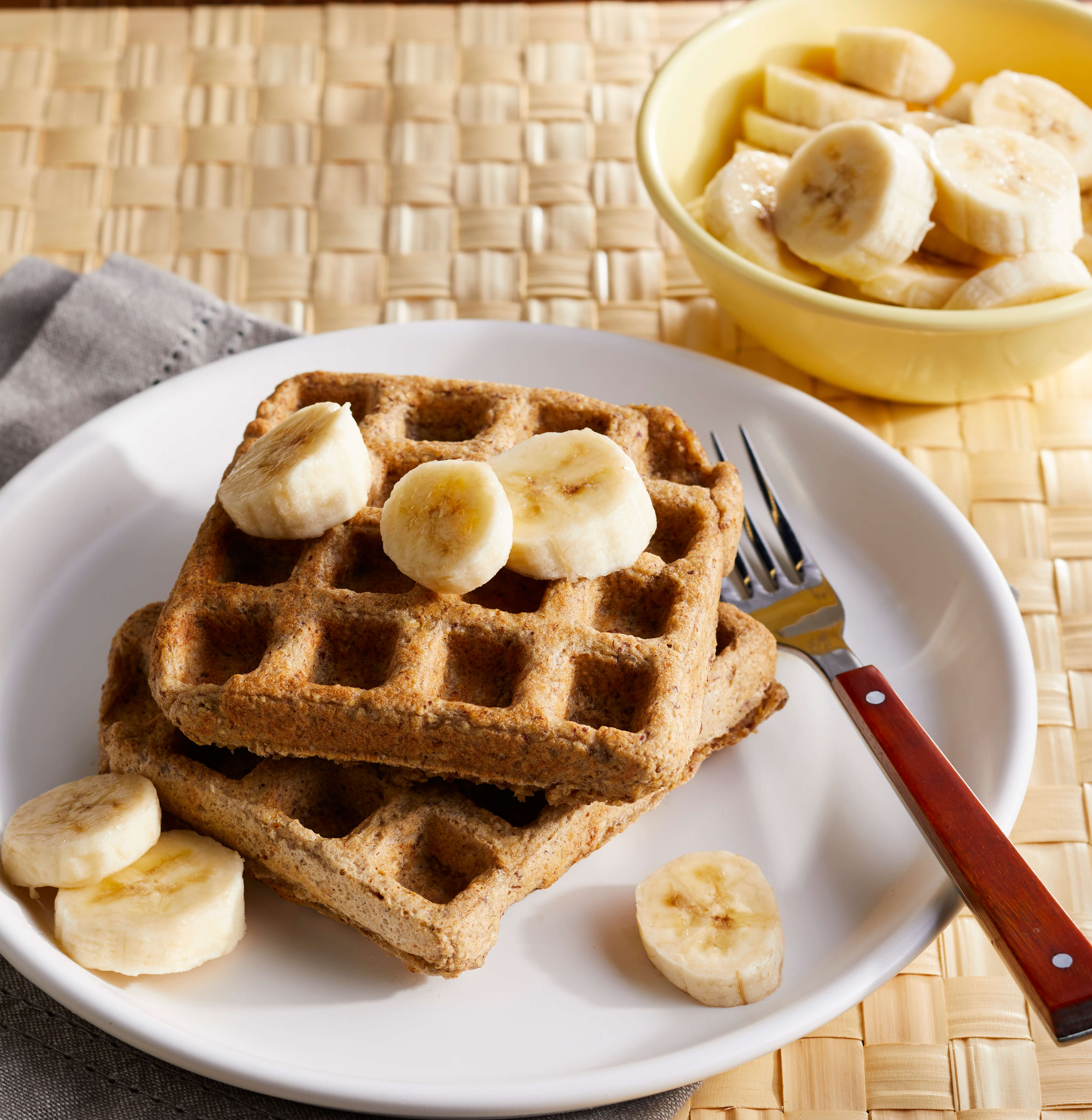 Mini Chocolate Chip Oat Waffles