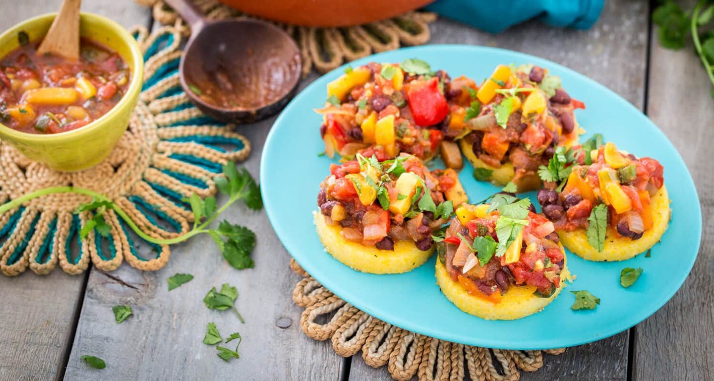 Polenta with Black Beans