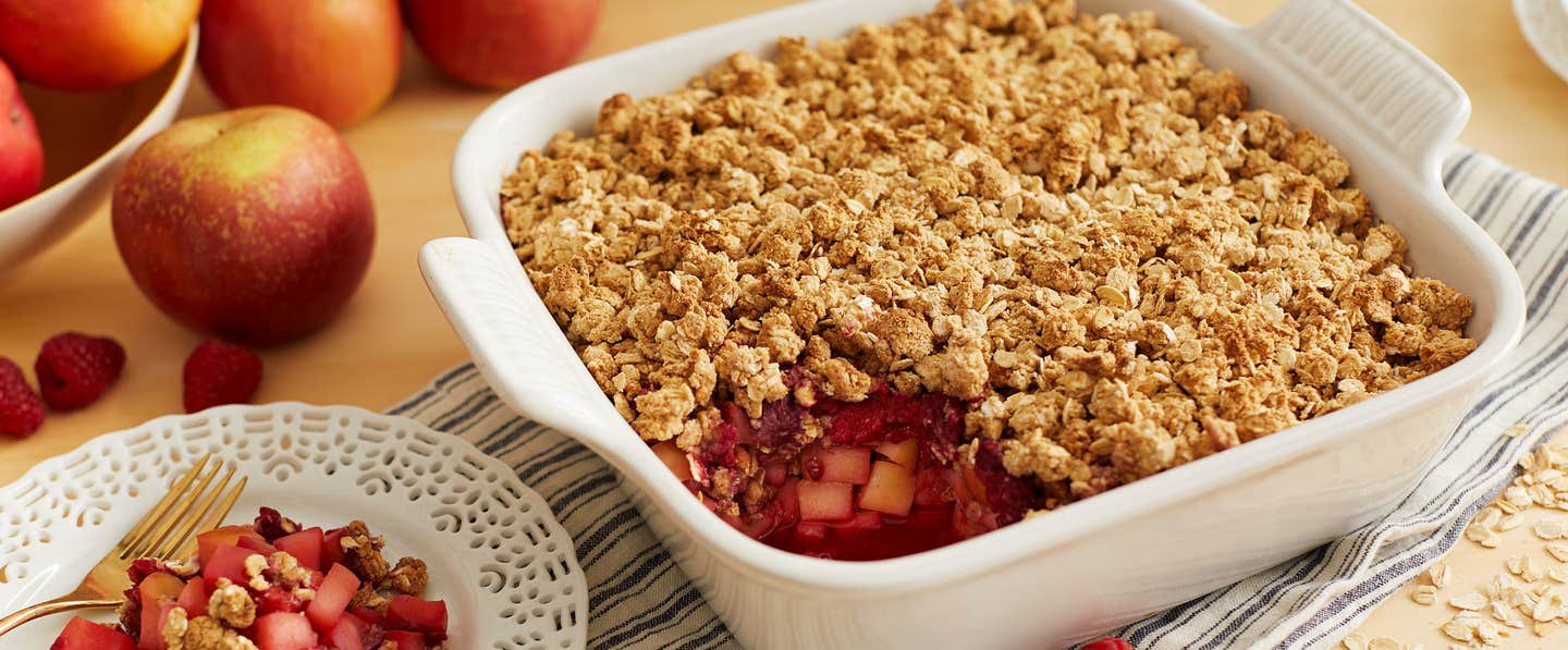 RASPBERRY-Apple crumble