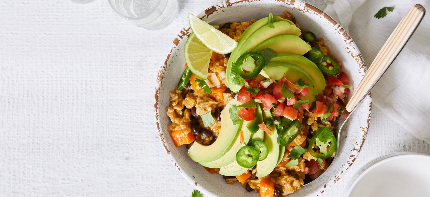 Southwest-Inspired Savory Steel Cut Oatmeal Bowl - Nutrition Happens