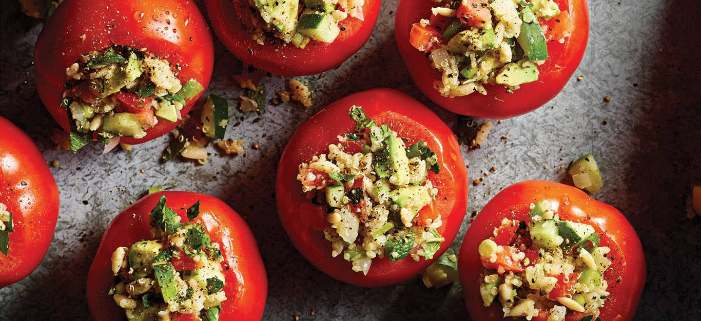 Tabbouleh-Style Stuffed Tomatoes