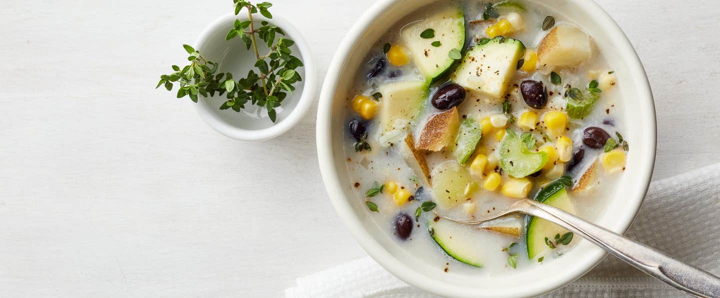 Zucchini Corn and Black Bean Soup