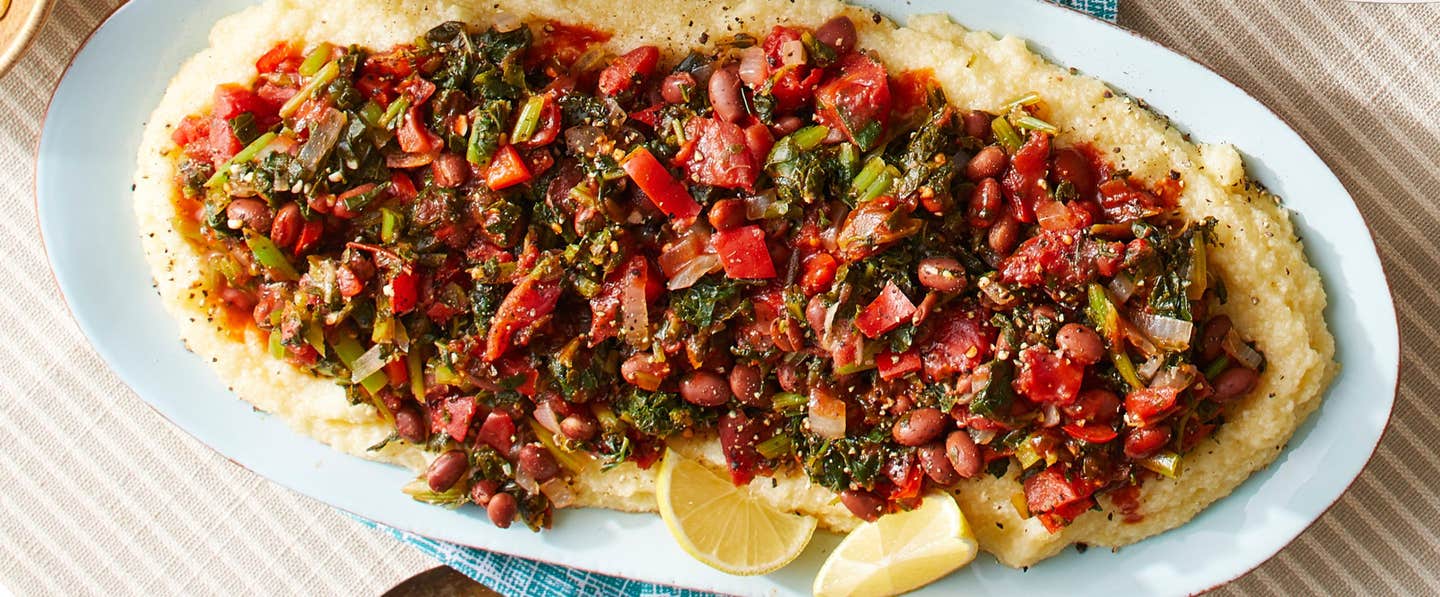 grits and greens with kale