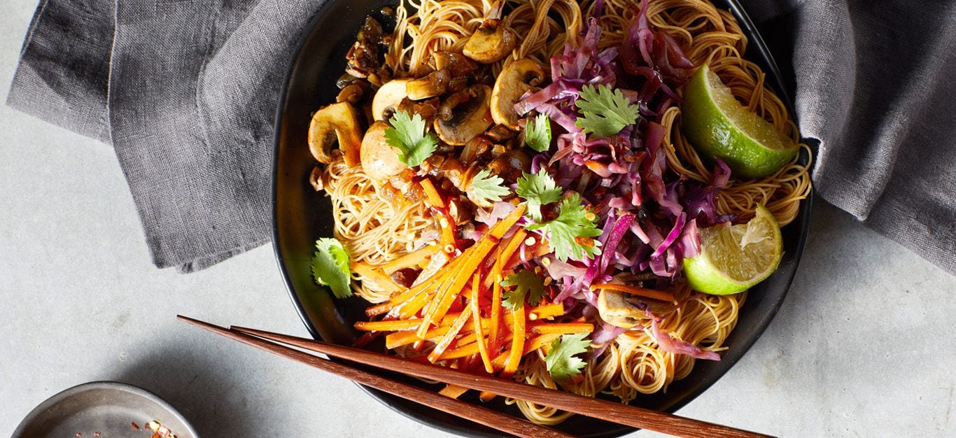 Vegan Pancit With Vegetables - Forks Over Knives