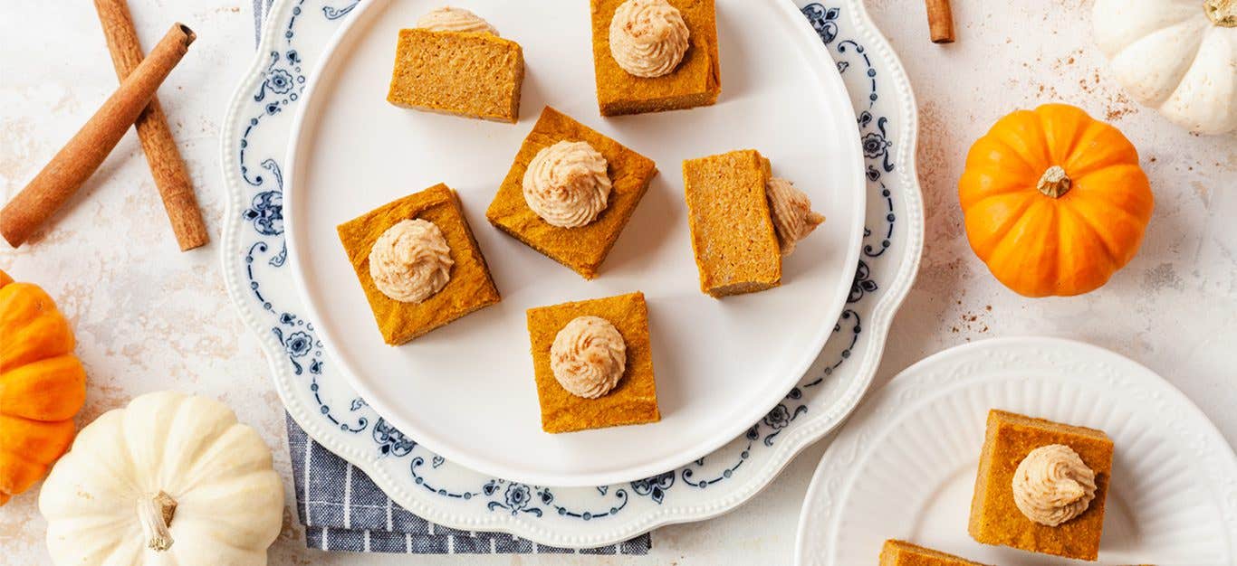 Vegan Pumpkin Pie Squares