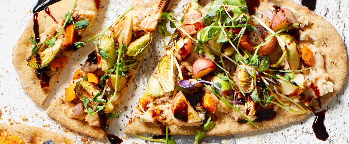 roasted vegetable flatbread