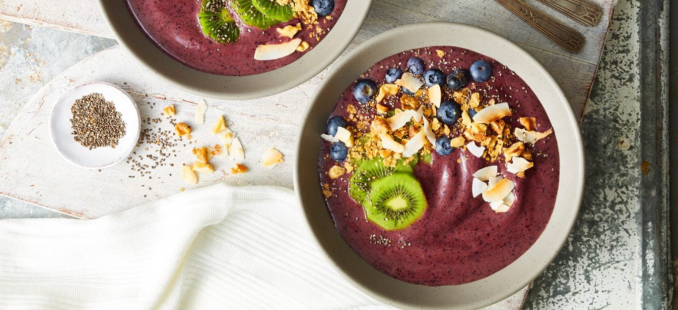 Blueberry Banana Smoothie Bowl - Purely Kaylie