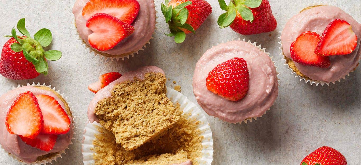 Vegan Strawberry Cupcakes