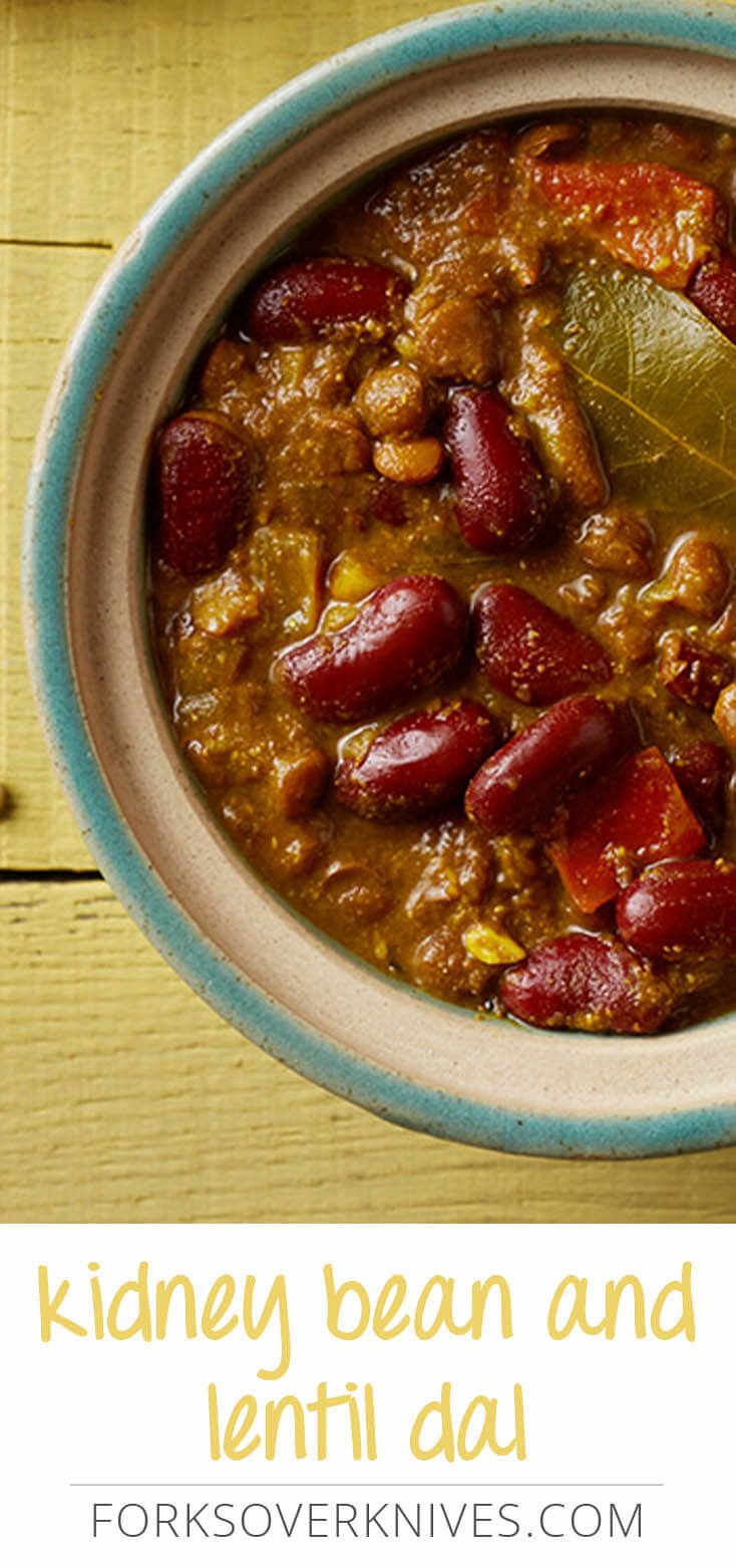 Kidney Bean and Lentil Dal PlantBased Vegan Recipe