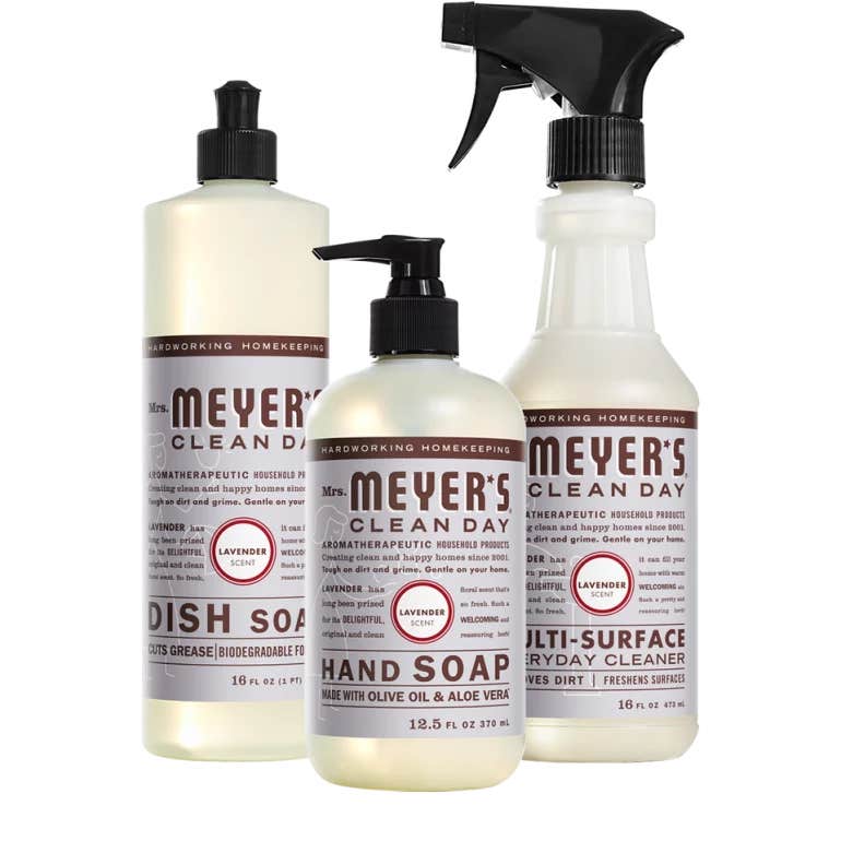 MRS. MEYERS LAVENDER KITCHEN BASICS SET